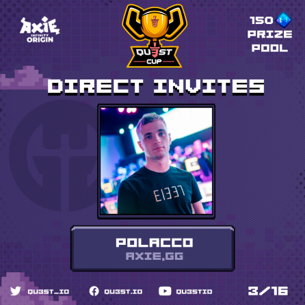 Moku_HQ's tweet photo. Here comes @Polaco_Axiegg representing @AxieGg!

After finishing in the Top 100 for FIVE straight seasons, Polaco looks to carry on his great achievements in Axie Infinity: Origin as well! 

 Sign up to face him here: https://t.co/FDhvLiMjlj https://t.co/bdaJIOk5Mn