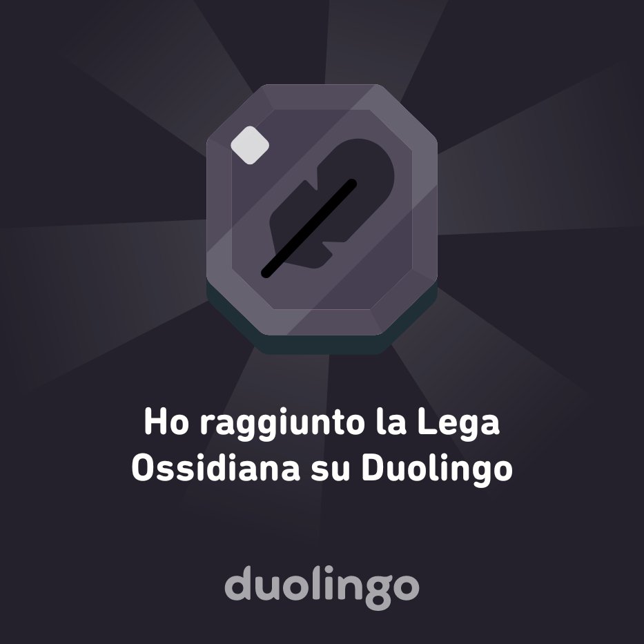 LaSimoRom's tweet photo. Son soddisfazioni. Ma soprattutto, son gemme! :-) Ho raggiunto la Lega Ossidiana su Duolingo https://t.co/82kzAG4KFa