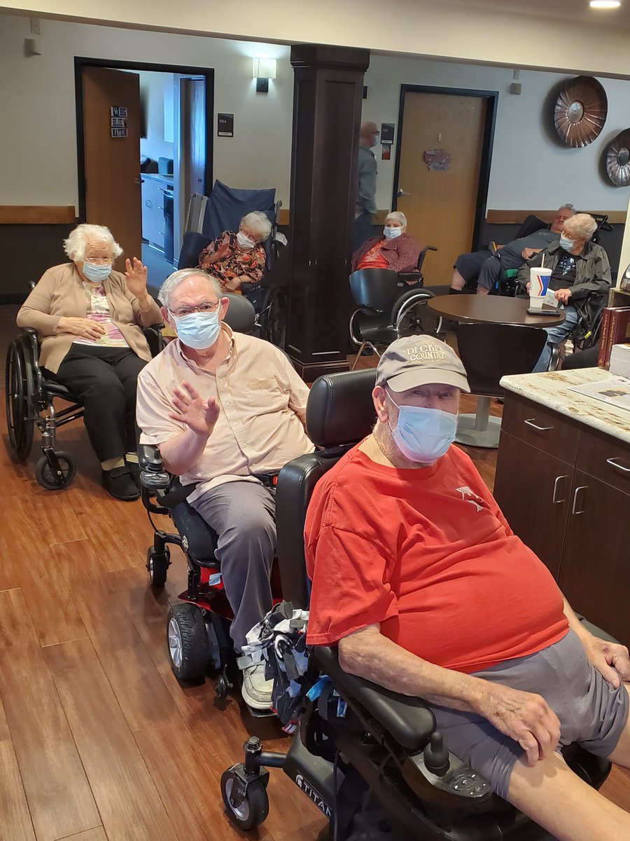 Today is voting day! Get out there and vote!  Our Mill Pond friends are lined up at the poll. Special thanks to the Putnam County Traveling Board for bringing the voting to us! We appreciate you! #MillPondHealthCampus #TrilogyLiving #Vote