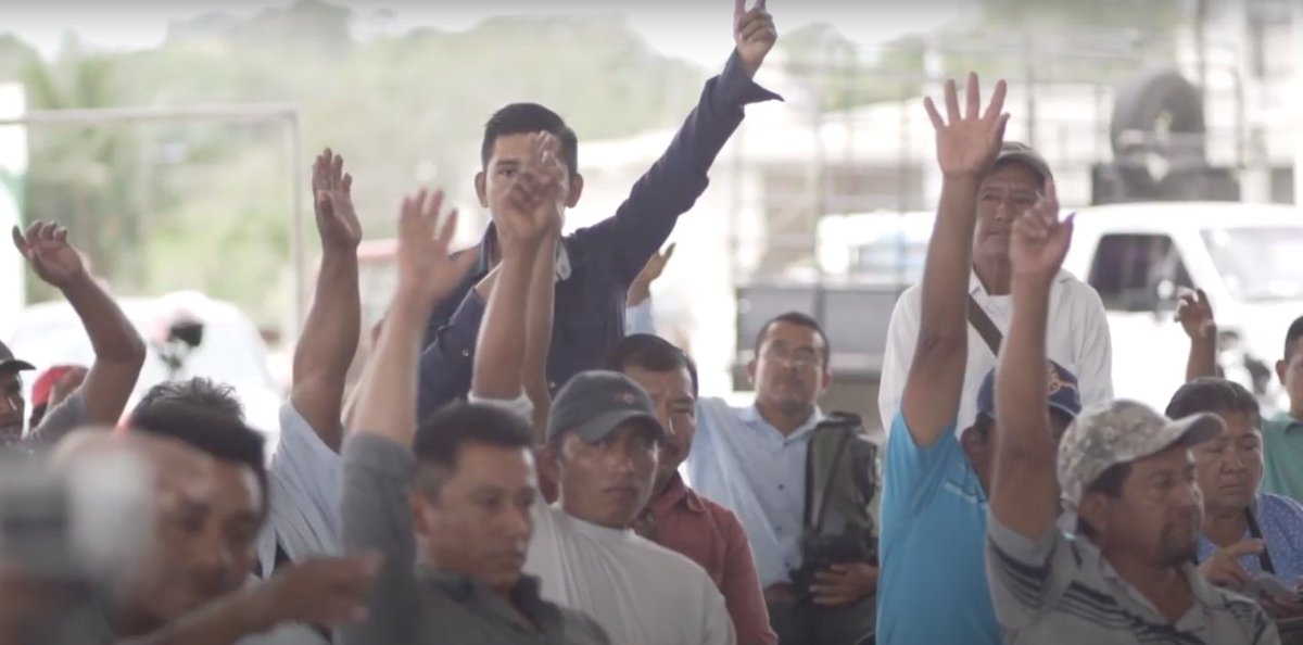 TrenMayaMX's tweet photo. El Tren Maya cuenta con el respaldo de las comunidades del sureste porque es un proyecto que se desarrolla con diálogo, sin imposiciones y con respeto a los derechos del pueblo. #SúbeteAlTren https://t.co/bxRd4CUQH4