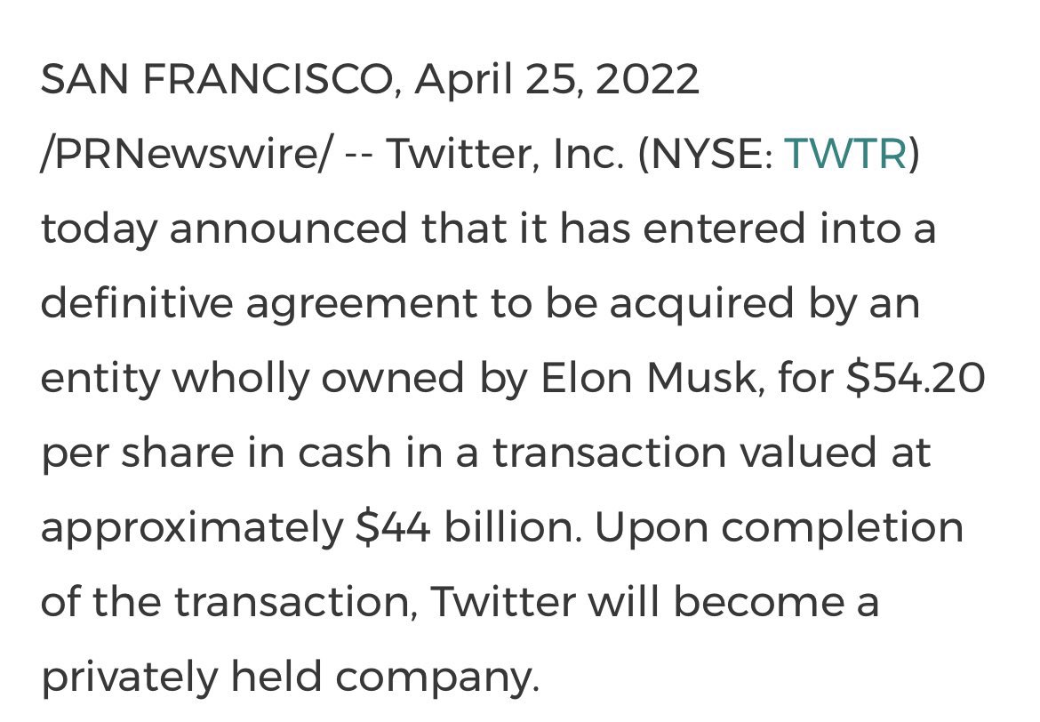 Deal is done. <a href="/twitter/">Twitter</a> set to sell to <a href="/elonmusk/">Elon Musk</a>