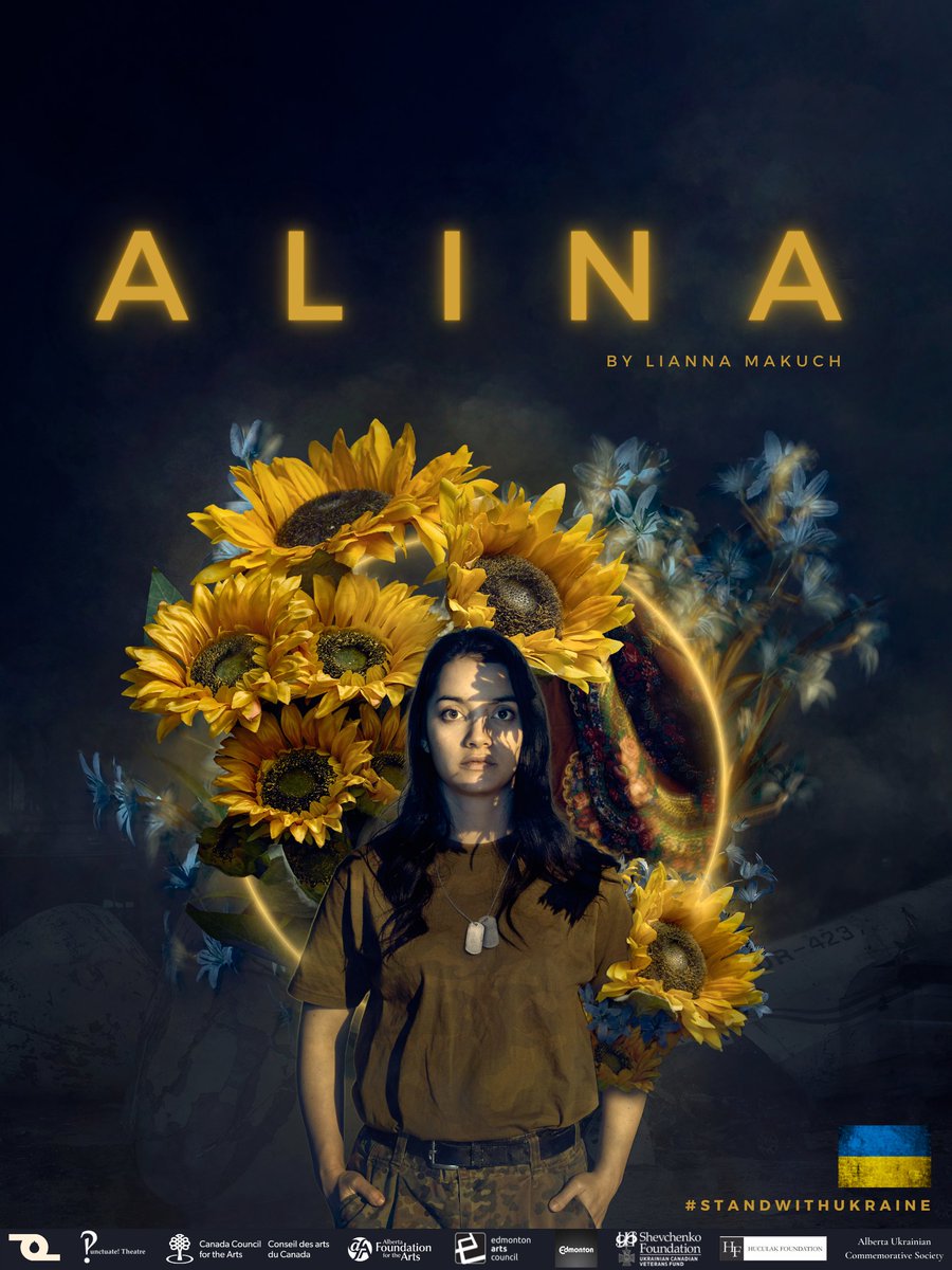 My new play, Alina, is premiering in Edmonton May 24-June 5. Inspired by the true experiences of a 19-year-old combat medic in Eastern Ukraine in 2015, and her journey toward and away from war.

More info @ pyreticproductions.ca
#StandWithUkraine