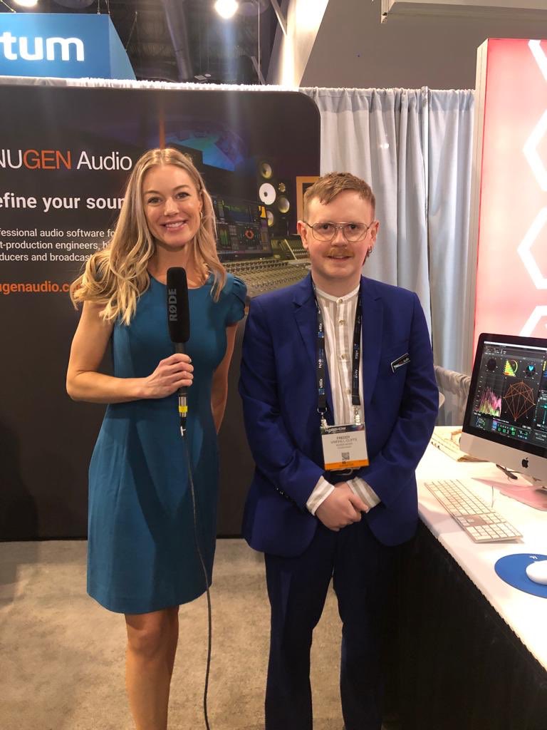 Day 2 continues <a href="/NABShow/">NAB Show</a> <a href="/NUGENAudio/">NUGEN Audio</a> <a href="/DPaganComm/">D. Pagan Comm.</a> with InBroadcast’s Ashlee Blankenship discussing the 3D-compatible convolution reverb Paragon with Freddy Vinehill-Cliffe…