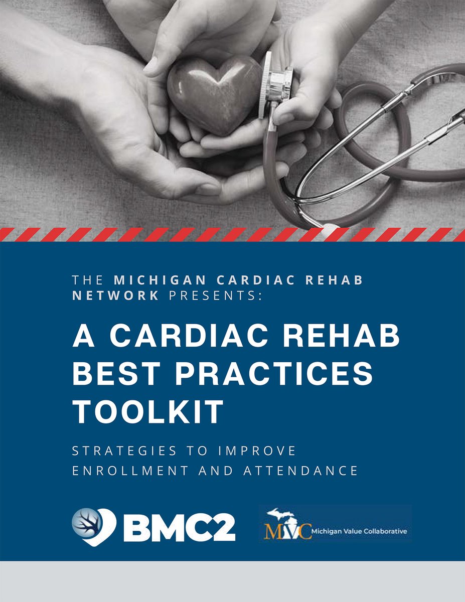 The MiCR Network has set a goal to increase participation in #CardiacRehab to 40% by 2024 for all eligible patients in Michigan. To help you achieve this goal, MiCR developed a best practices toolkit including strategies to improve enrollment &amp; attendance. bit.ly/cr-bp
