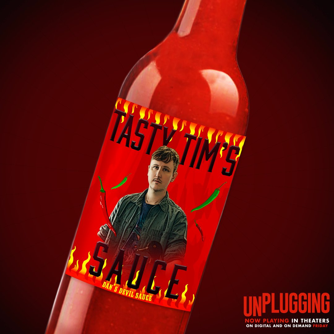 UnpluggingMovie's tweet photo. This one definitely tastes a little 𝘰𝘧𝘧. #UnpluggingMovie is now playing in theaters, on demand Friday. Preorder now: https://t.co/037bR54G8b https://t.co/iCaS0i9zHt