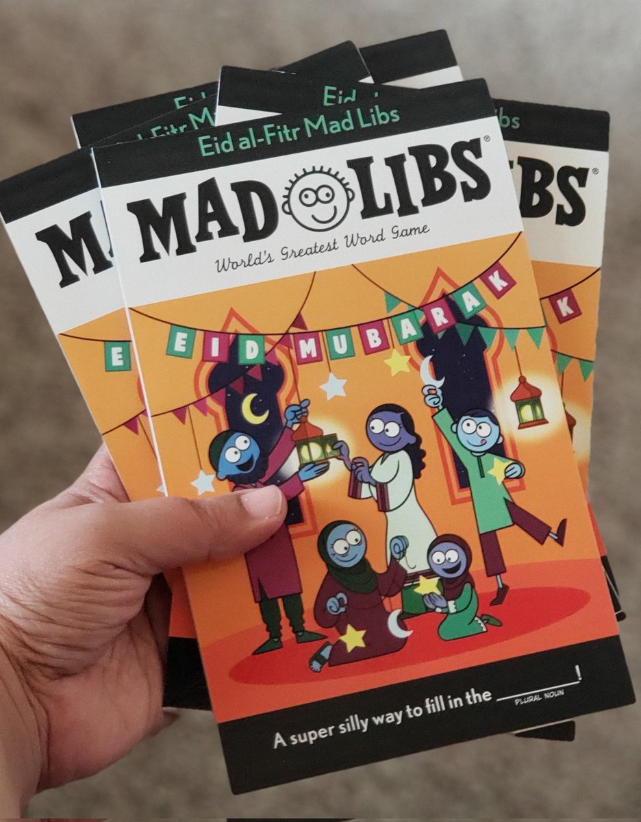 Guess what? There only a week left for Eid and I'm giving away a bunch of Eid-al-Fitr Mad Libs in celebration!! Follow me, RT and like this tweet for a chance to win. Ends Thursday night.  USA only.