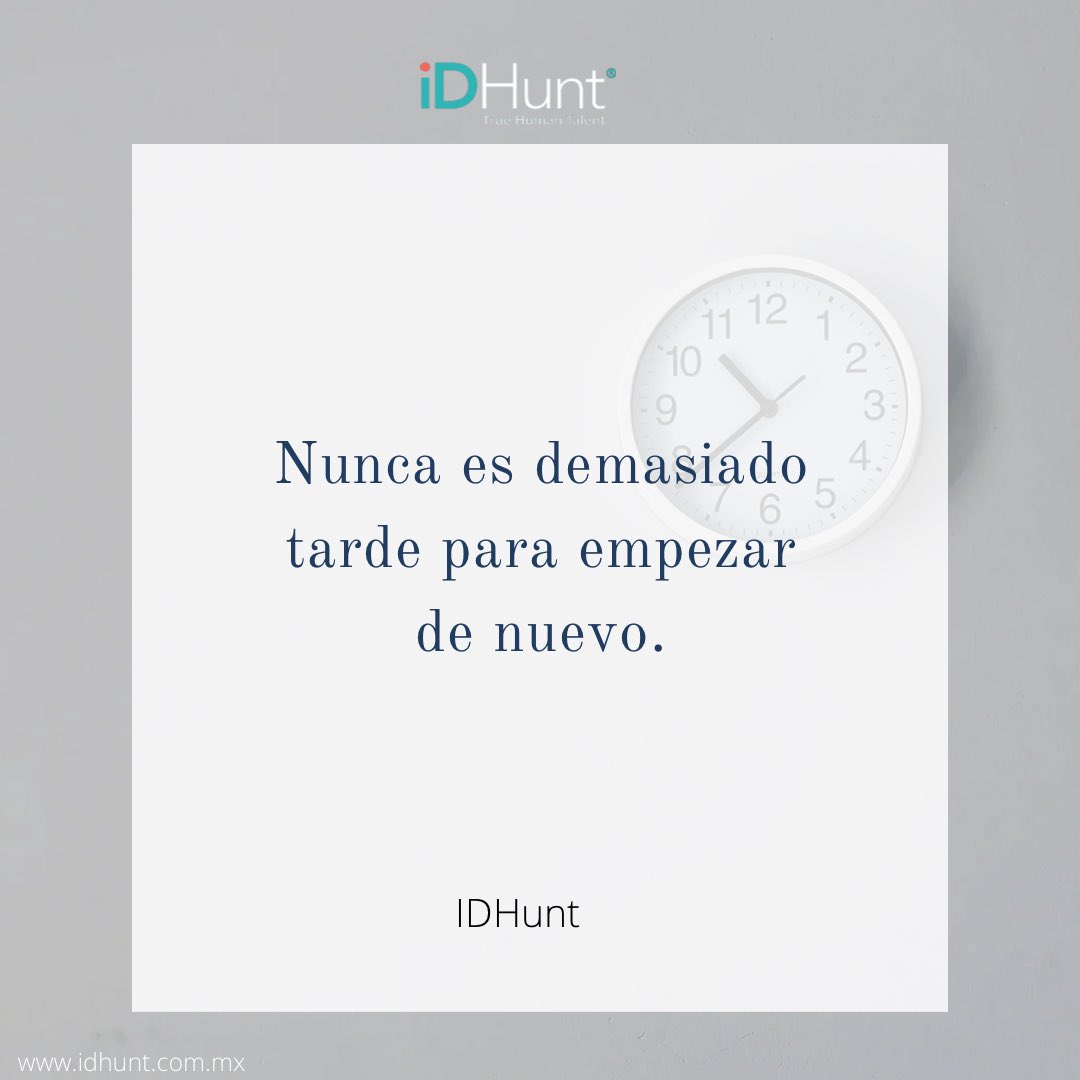 IDHunt2's tweet photo. Empezamos el #lunesdelogros con este recordatorio…
¡Feliz inicio de semana!
#IDHunt #RecursosHumanos #frasedeldia https://t.co/ctW4236vAA