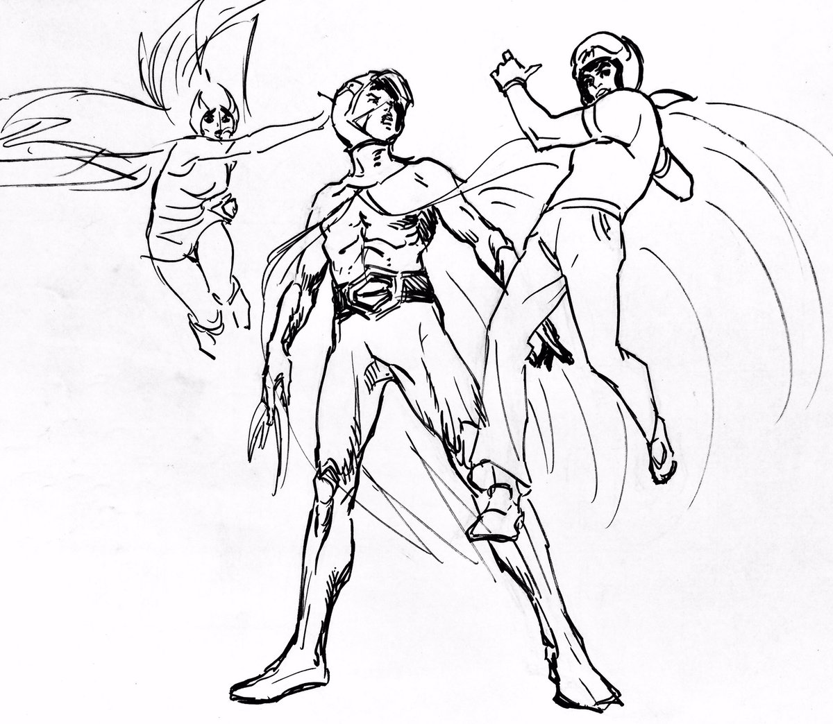 お絵描きです🦢 