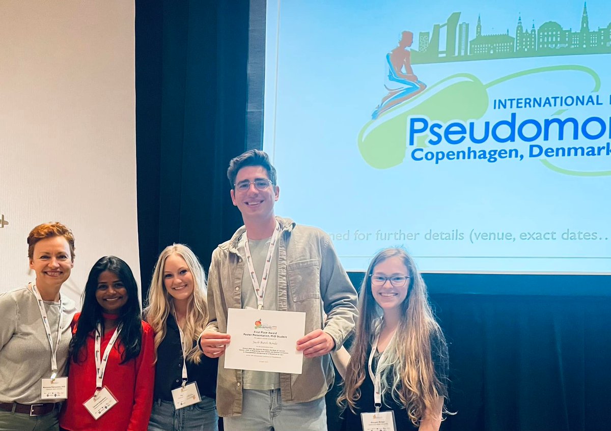 PatrauchanL's tweet photo. The International Pseudomonas Meeting in Atlanta was insightful and successful! Congrats Jacob Burch-Konda with the 1st place for the poster presentation!! Looking forward to the 2024 meeting in Denmark! https://t.co/8FcZmZotSZ