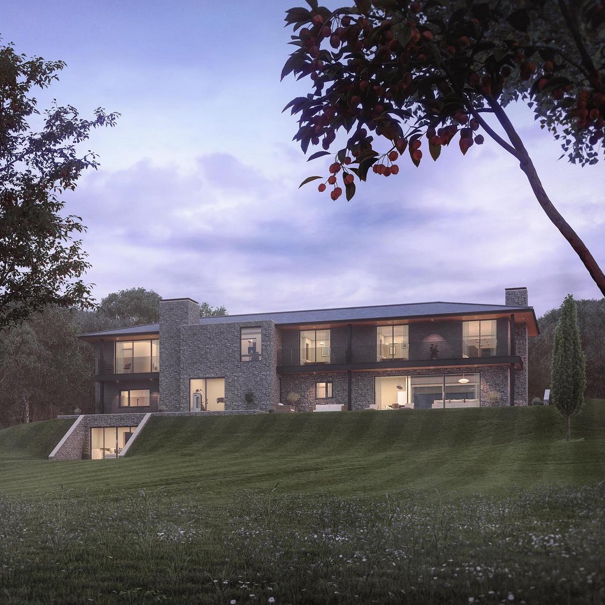 Country Luxury •
Images for this stunning new modern home situated in the beautiful Cotswold Countryside

CGI by Agency Kilo
Architects - LMA Architects

#propertymarketing #propertydevelopment  #cgi  #3d #architecture