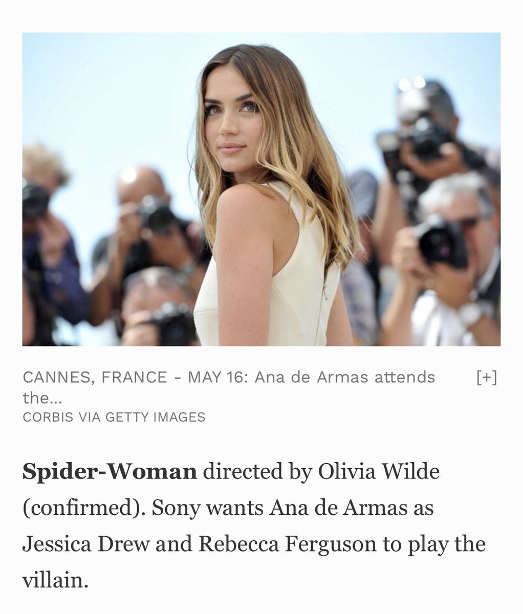 So Sony is eyeing Ana De Armas to play Jessica Drew (Spider-Woman) ?