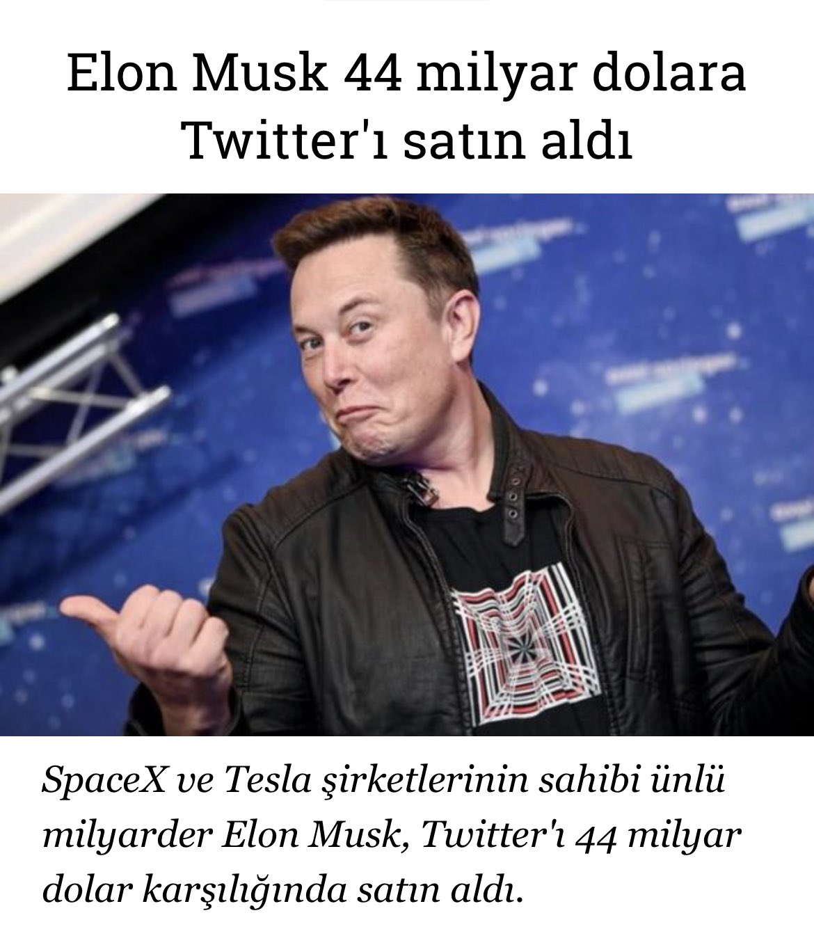 Hayırlı Olsun Elon Musk 😋 en yakın zamanda scopeyide geri getirmen dileğiyle. #ElonMuskBuysTwitter #ElonMusk https://t.co/WPDRRIKGNI
