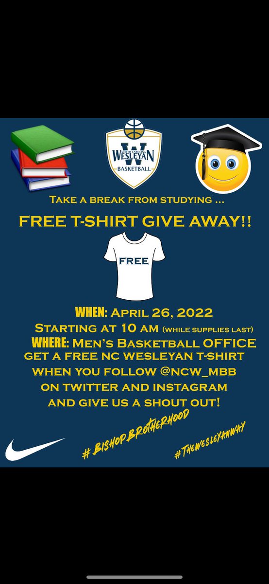 North Carolina Wesleyan University Men’s Hoops tweet media