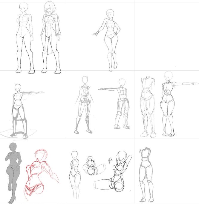 ('・ω・`)立ち絵描くの苦手過ぎて笑った 