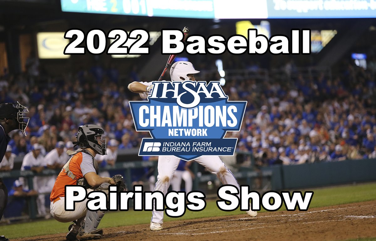 This Sunday, May 1st, we have a double header of Sectional Pairings Shows:

7pm ET - Softball Pairings Show
8pm ET - Baseball Pairings Show

Join us on IHSAAtv.org to see who your favorite team will be playing in the upcoming <a href="/IHSAA1/">IHSAA</a> tournament series.