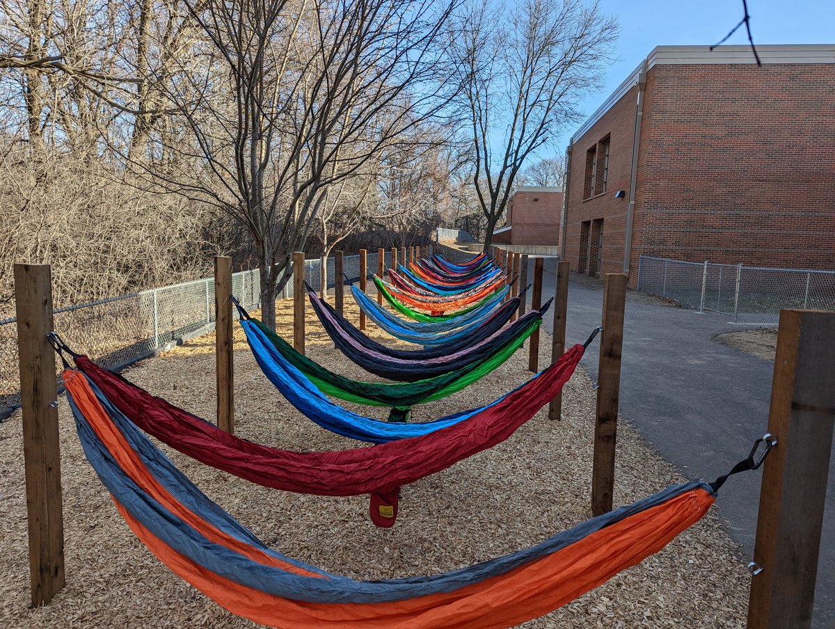 We love our new hammocks!  Thank you PTO!
