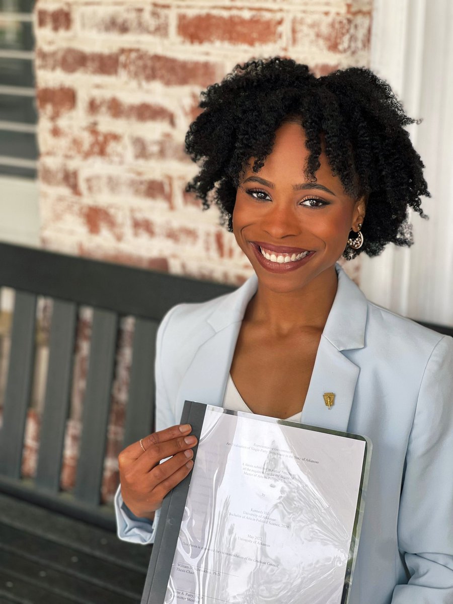 kennedylynnxo's tweet photo. I successfully defended my master’s thesis today and have never been prouder of myself. 

Thankful for my support system and for the blessings the Lord keeps bestowing on me! https://t.co/f1B1W9e1ER