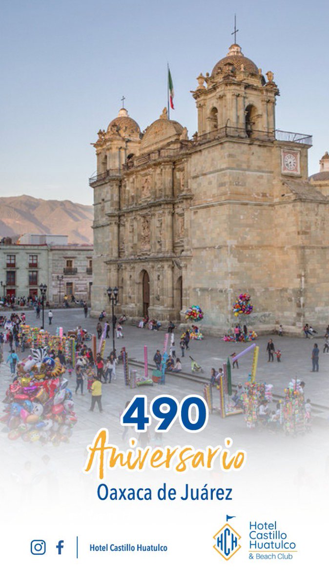 castillohux's tweet photo. ¡Felicidades Oaxaca!
#Oaxaca #490aniversario 
#oaxacacity #oaxacalotienetodo @AsocHotelesOax @huatulcohotels https://t.co/32ElS7X6SJ