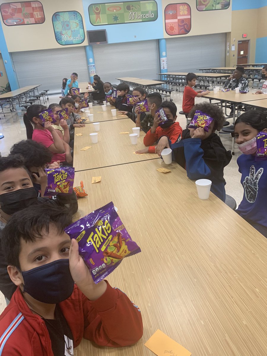 ortizteach's tweet photo. Checking growth tickets at the door! Celebrating with a Takis social for all students that met the target goal last week on their daily exit tickets. #FalconChampions @MarcellaES_AISD @Sdseymore @EfrineRegino @WynneLaToya https://t.co/KStraihy95