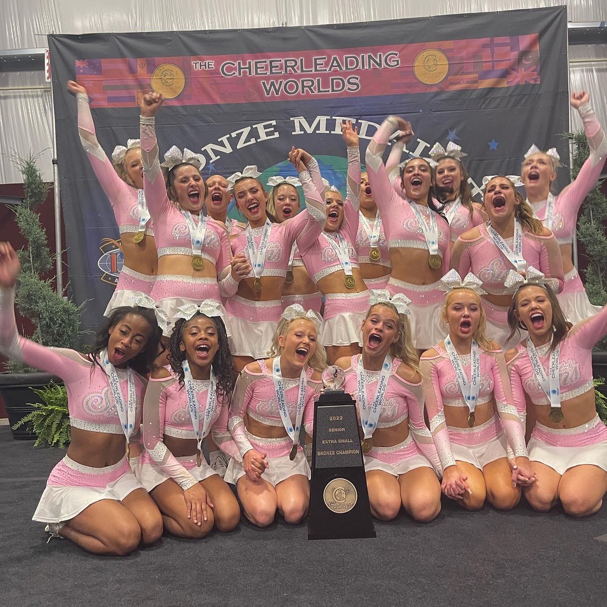 ca_denverco's tweet photo. SHINING BRIGHT IN BRONZE! 🥉
Our Lady Suns are bringing home yet another Cheerleading Worlds GLOBE.
Congratulations, @ccsladysuns! Today’s spotlight is for you and your WIN is for all of us Suns, past, present and future! ☀️
CHEER! CENTRAL! LET’S GO SUNS!
#ProudToBeASun https://t.co/mWVRx2G2ax
