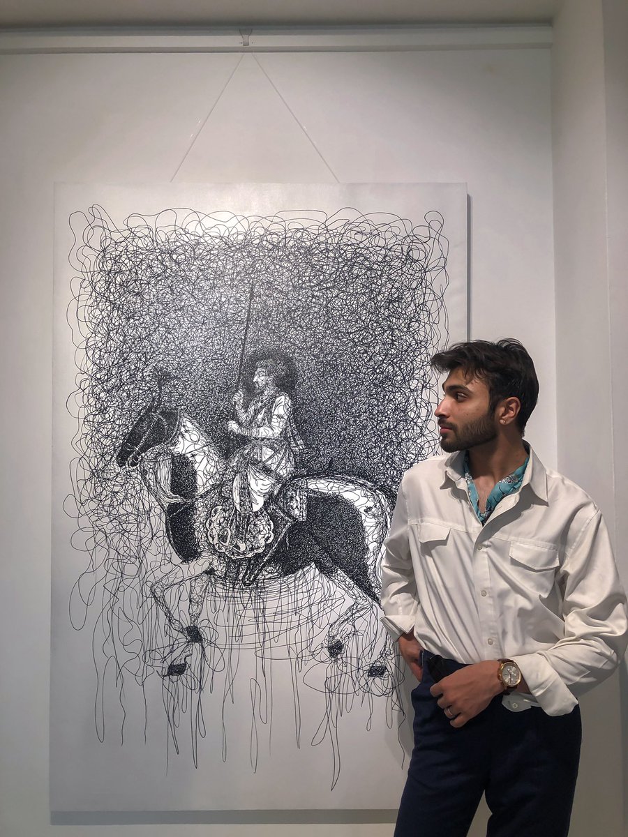 Absolutely loved this artwork (not mine) at Gallery 6, Islamabad.