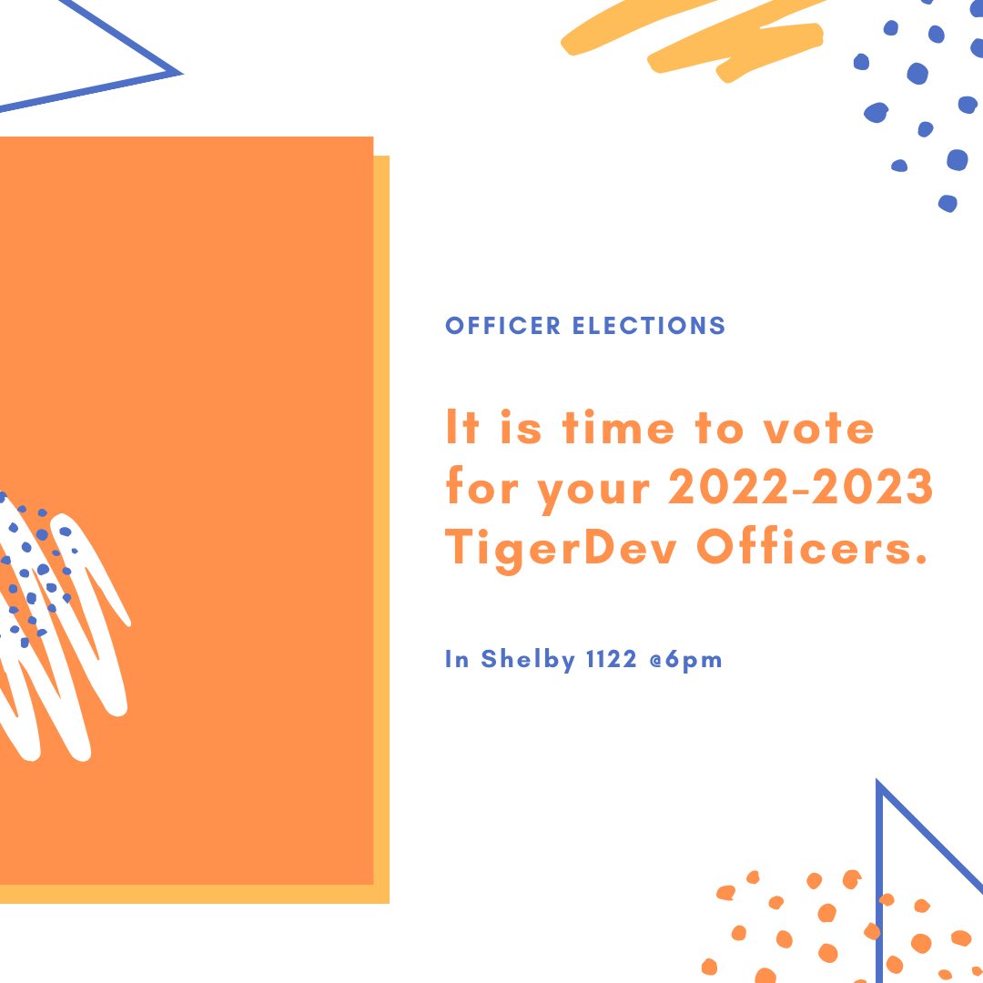 Auburn_TigerDev's tweet photo. Tonight we will conclude the semester with Project Presentations and Officer Elections. Hope to see you there ! #Auburn #au #gamedev #tigerdev https://t.co/8ljLZCkdBz