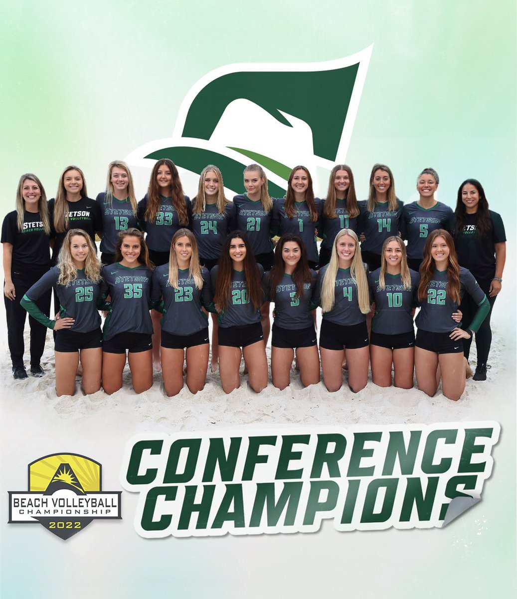 🏐𝐀𝐒𝐔𝐍 𝐂𝐇𝐀𝐌𝐏𝐈𝐎𝐍𝐒🏐

@stetsonbeachvb punches their ticket to the NCAA Tournament! 🤠 🏆

#GoHatters