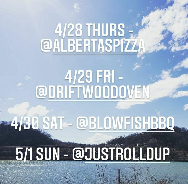 We've got an amazing line of food trucks coming up at the pop up
