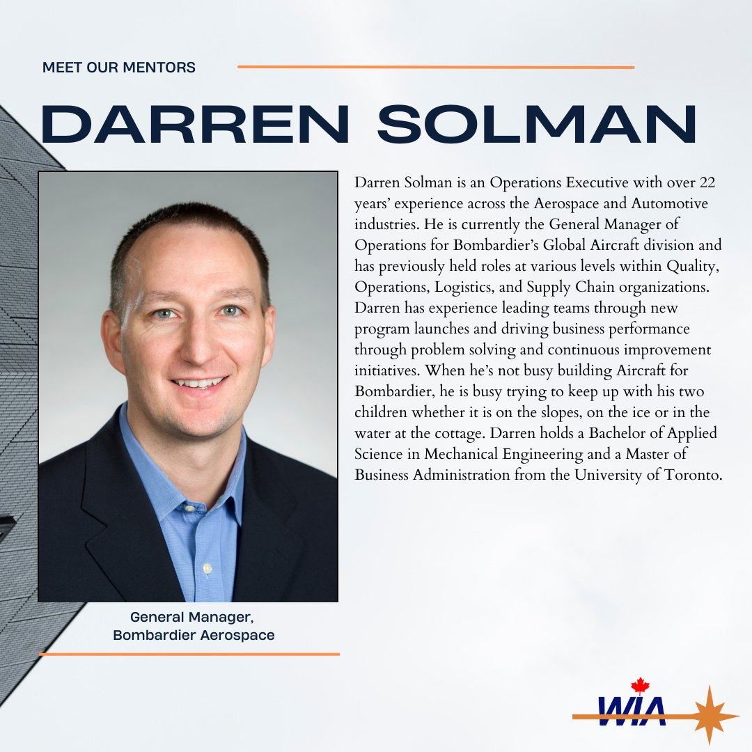 We're excited to have Darren Solman as one of our #mentors in our #MentoringProgram! He is an Operations Executive with over 22 years’ experience across the Aerospace and Automotive industries. Learn more!