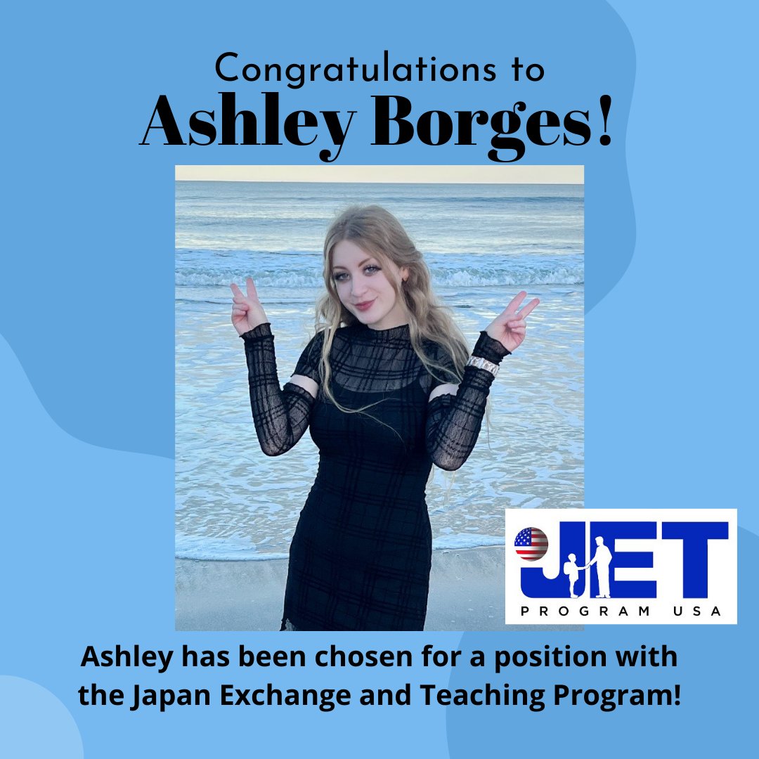 MtsuUfo's tweet photo. Congratulations to Ashley Borges, who has been awarded a position in the Japan Exchange and Teaching Program. Congratulations again, Ashley! #mtsu #trueblue #mtsuufo #japan https://t.co/Aimx5kX3SS