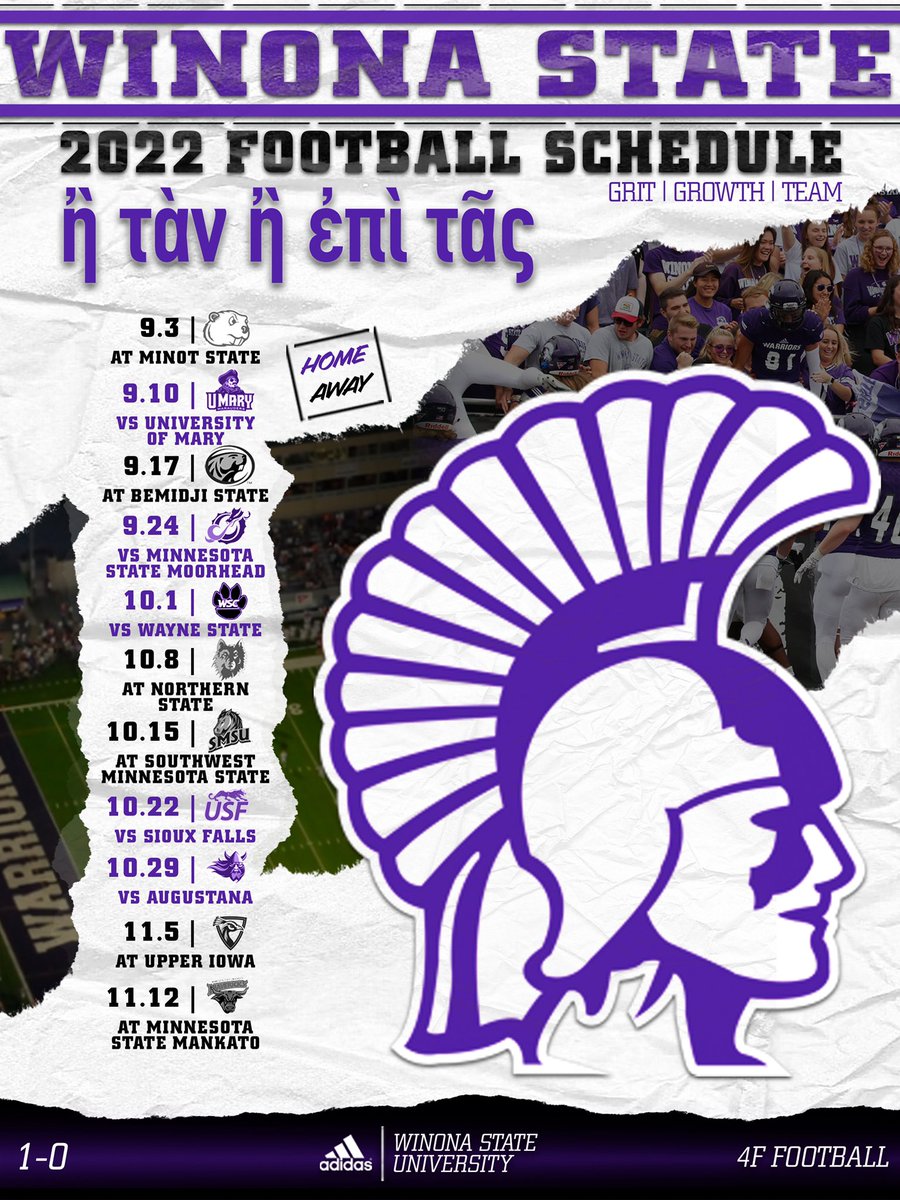 WinonaState_FB's tweet photo. Warrior Nation - we loved having you at our Spring Game on Saturday.

NEXT UP:
2022 Football Season👀 We’ll see you in September! 1-0.

#4FFootball #GGT⚔️ https://t.co/RCCGQNOVB3
