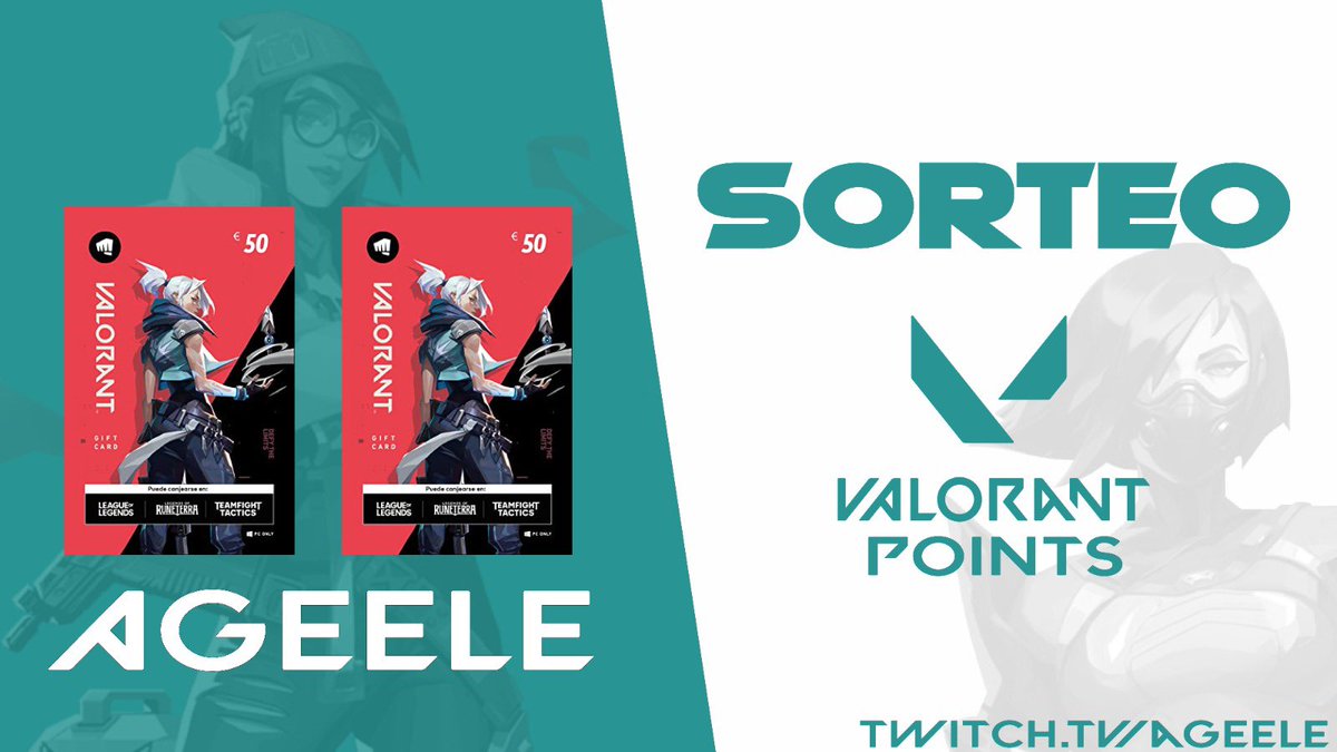 Andreageele's tweet photo. 🎈🎉 SUPER SORTEO 🎉🎈

🎁 2 tarjetas de 50€ en VP 

👉🏼 Una será sorteada en twitter y la otra será exclusiva para mis suscriptores de twitch ✨

🦋 Requisitos:

1️⃣ RT + Fav a este tweet
2️⃣ Menciona a tu duo en valorant https://t.co/vfMMB5PZRx