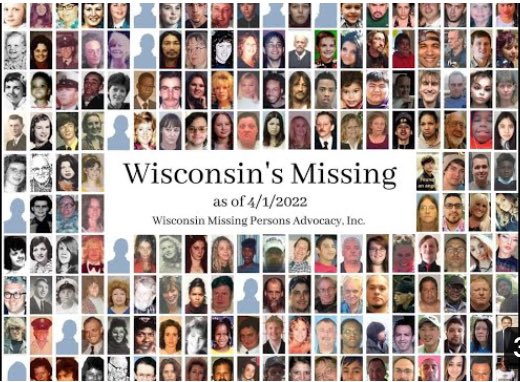 WRWYALL's tweet photo. Courtesy of the Bed Crime Stories YouTube channel(pls go watch), this is a thumbnail of the missing in just WI, probably not even close! Where are all these people and CHILDREN going..this needs to end! How many from each state are there ACTUALLY missing? #MissingPpl https://t.co/LKKOjxwhSo