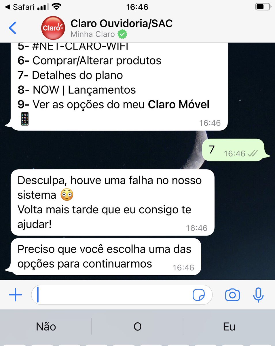 mtubini's tweet photo. Olha o ótimo atendimento da @ClaroBrasil @NETatende https://t.co/MA5xkIZWu1