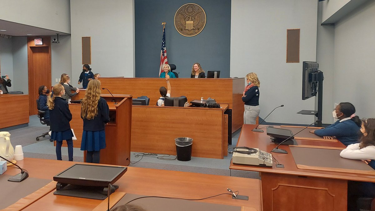 baldwinschool's tweet photo. The Honorable Judge Gene Pratter invited our grade 5 girls to participate in a special opportunity! They presented a poem at a Naturalization Ceremony in Philadelphia and former grade 5 teacher Anne-Mette Hansell also spoke at the ceremony. #whatgirlsneed #civicslearning https://t.co/pdJNUlmRQl