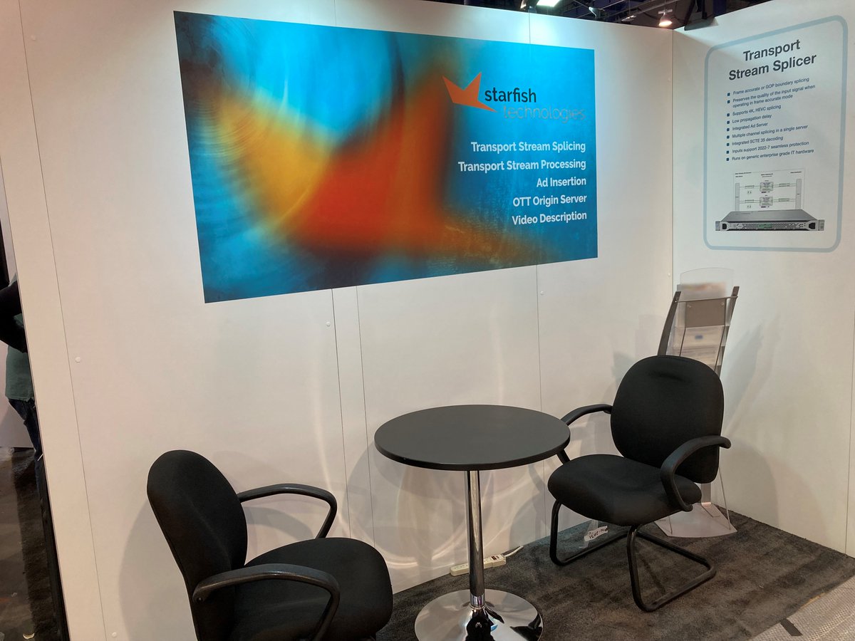 StarfishTech's tweet photo. Head on down to N2031 and take a seat with us at @NABShow! We have announced the launch of #TSWatermarkInserter for #antipiracy protection unveiled at #NAB2022!
#TSprocessing #watermark #media https://t.co/FtJC8r8UR1
