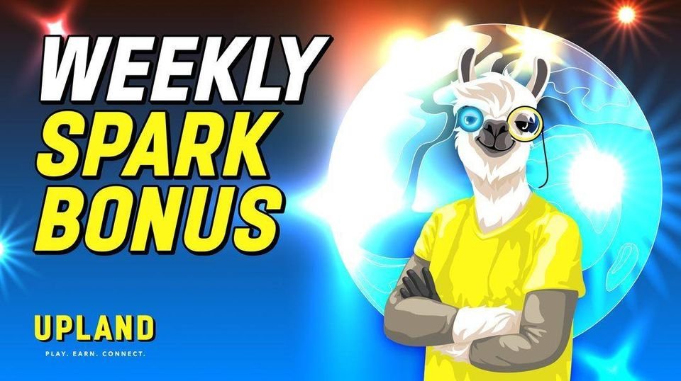 urban_llamas's tweet photo. New *FREE* bonus for login, first week I got 0.03 Spark (approx. $18 worth).. This #game just keeps getting better!
Check out Upland, a virtual property trading game. If you use this link, #Upland will award you with a bonus for your first purchase https://t.co/sY7WcsgjdH
#NFTs https://t.co/AZiAkeWwmg