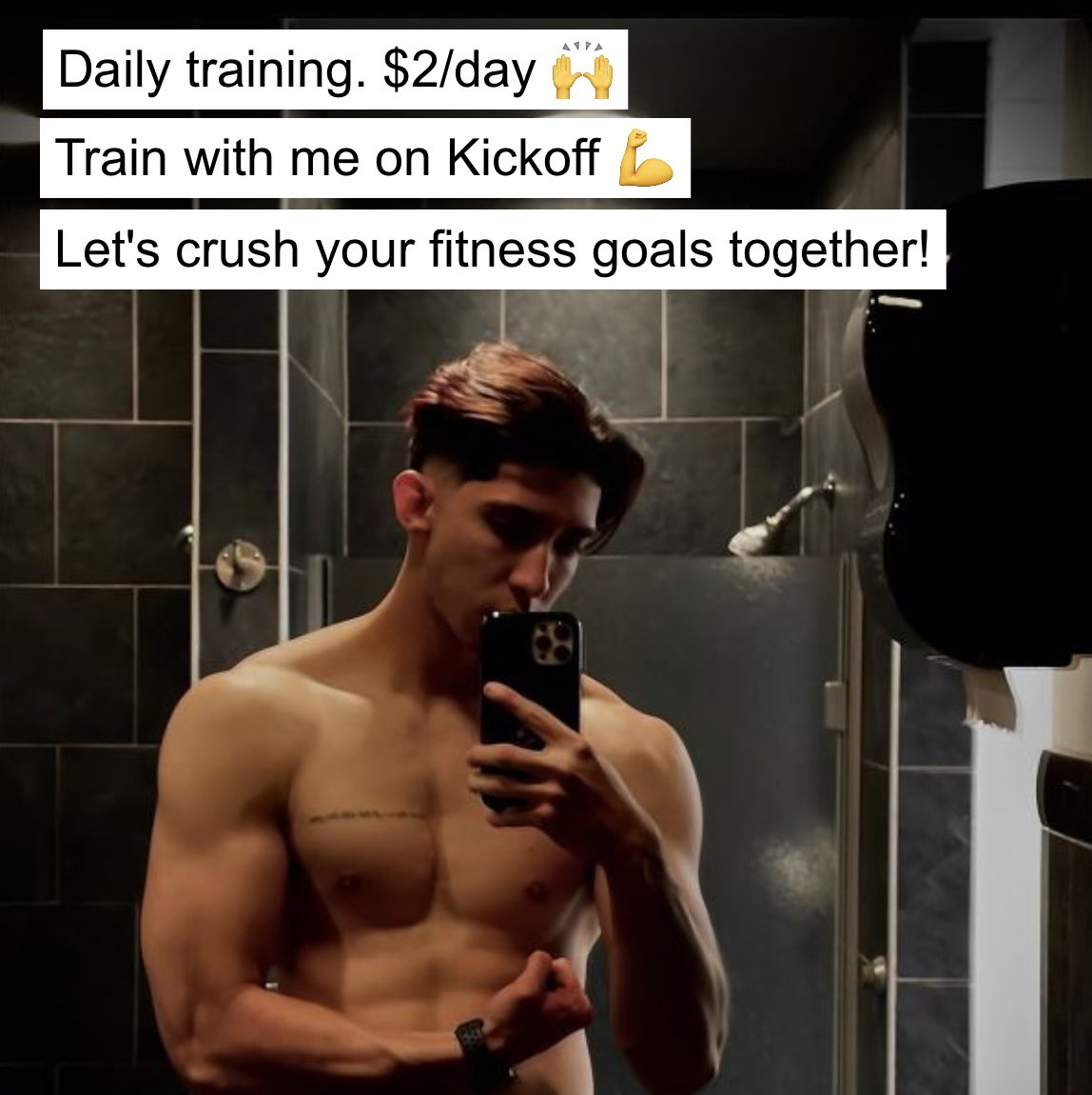 realjaylll's tweet photo. Hi! I wanted to invite you to #train with me on Kickoff! I build custom weekly plans for YOU &amp; #coach you through it 5 days a week. It's only $3 a day. And you can get a $25 discount here:

https://t.co/mnKH3I5kVM

#trainwithkickoff #personaltrainer #fitfam #getfit https://t.co/svla0Tw6fO