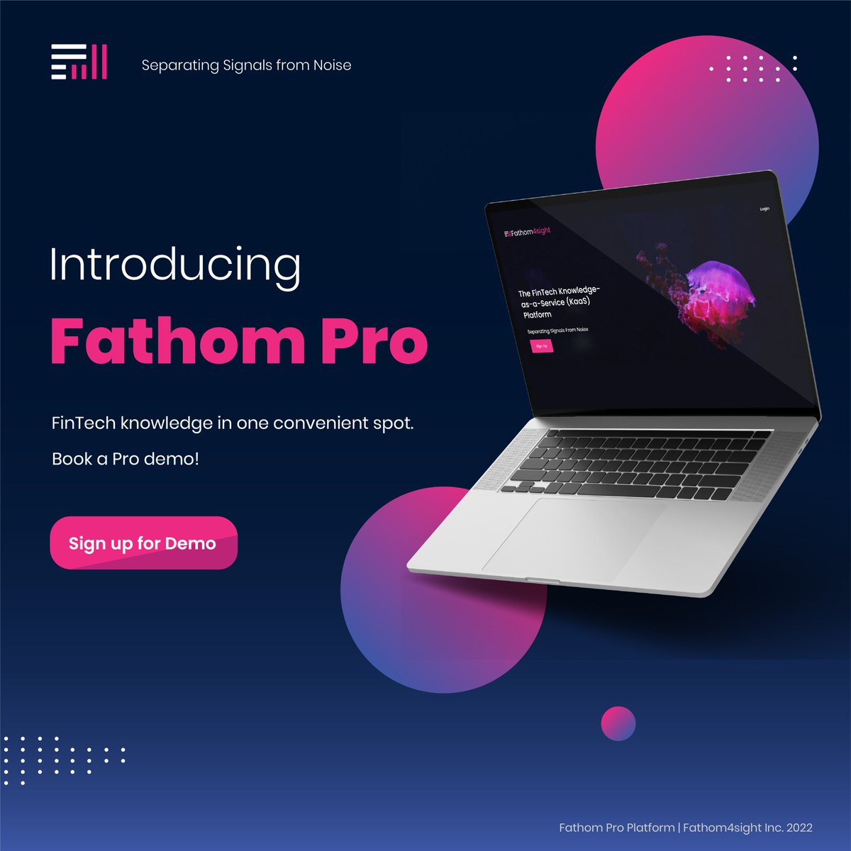 🚀🚀🚀 Introducing Fathom Pro 🚀🚀🚀 - A Knowledge-as-a-Service (KaaS) platform that we created to democratize access to intelligence and insights on what is happening in Financial Innovation and FinTech market.
Sign up for Demo - fathom4sight.com/demo-signup