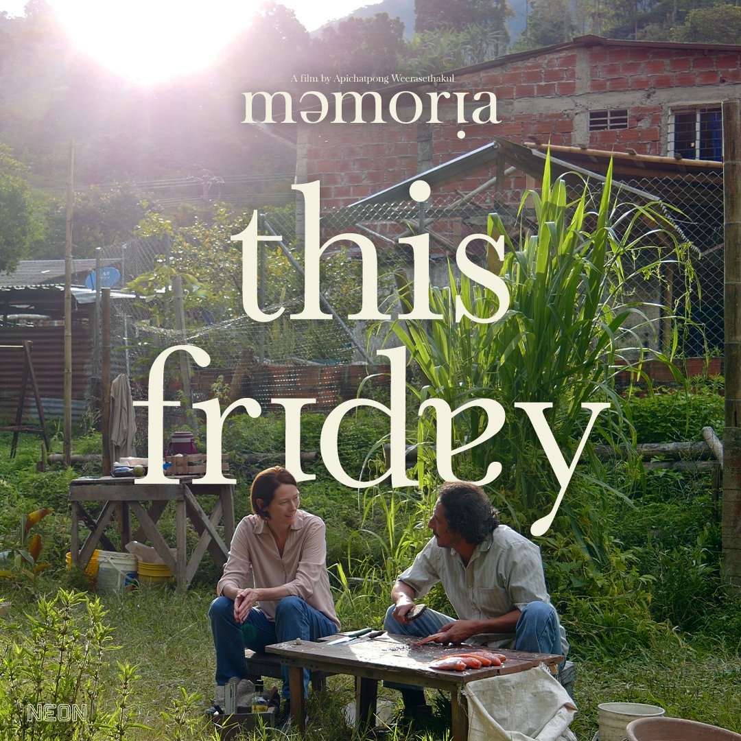 GrandCinema's tweet photo. From acclaimed director Apichatpong Weerasethakul comes MEMORIA. #TildaSwinton stars as a Scottish woman who starts hearing otherworldly sounds while traveling in Colombia. It opens Fri and is on sale now.

https://t.co/T7XhElHF5Y

#grandcinema #tacoma  #movies #openingthisweek https://t.co/zcjBGgGuQy