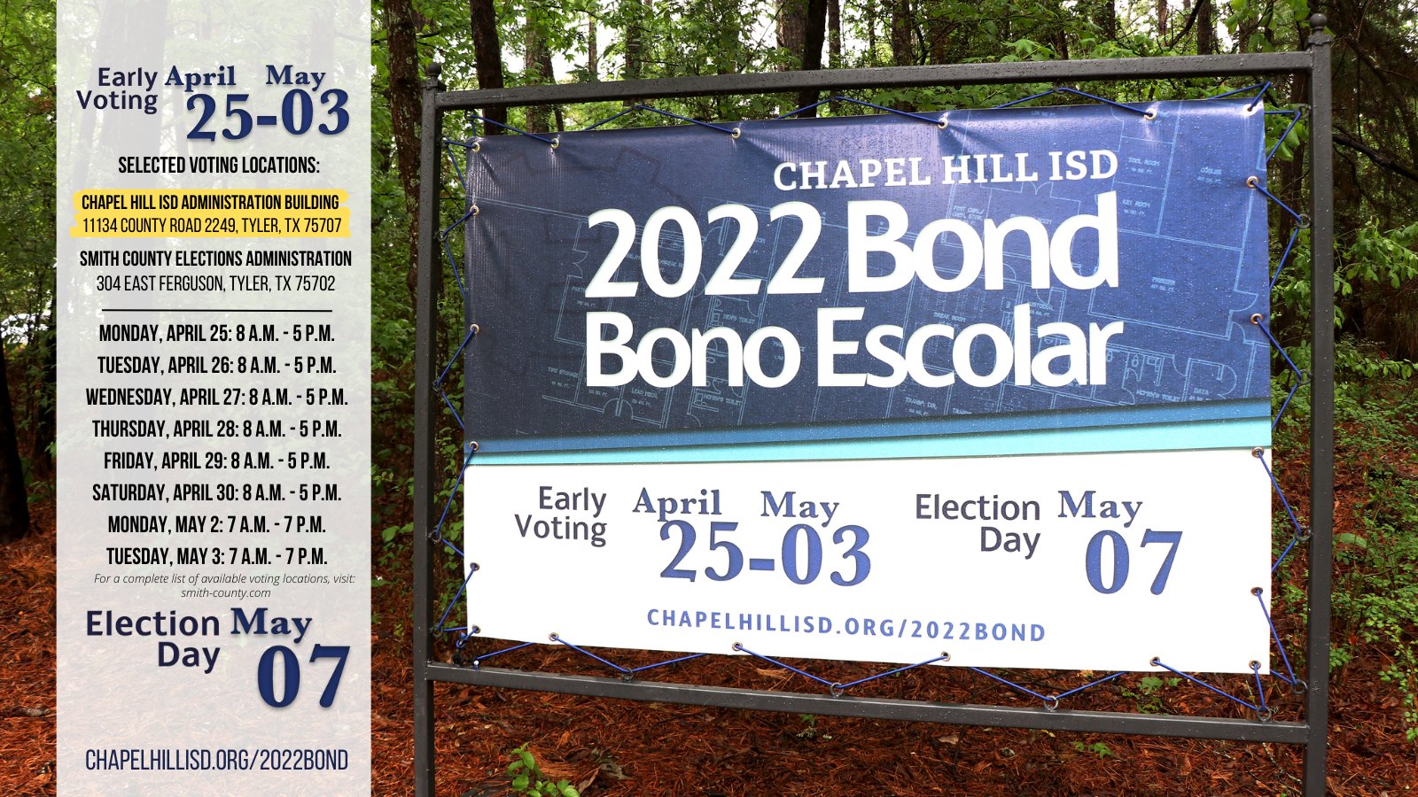 Chapel Hill ISD on Twitter "Early Voting has begun! Learn more about