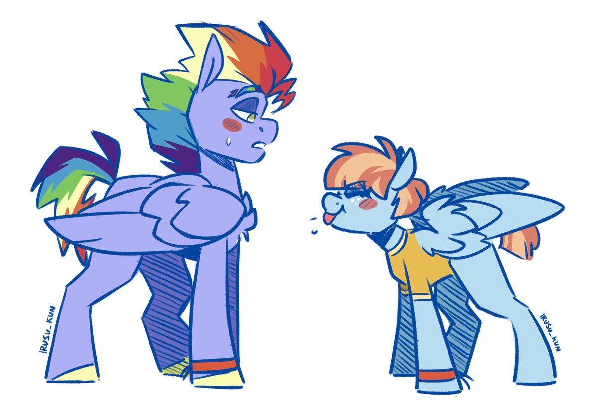 IRUSU_kun's tweet photo. Mane 6 parents as teens and my headcanons

Pinkie Pie- they lived at neighbouring rock farms, Rock was usually working outside in the fields and Quartz was often passing by on her way to school. Rock kept waving to her everytime he saw her and after some time they started talking https://t.co/2frjnED8L5