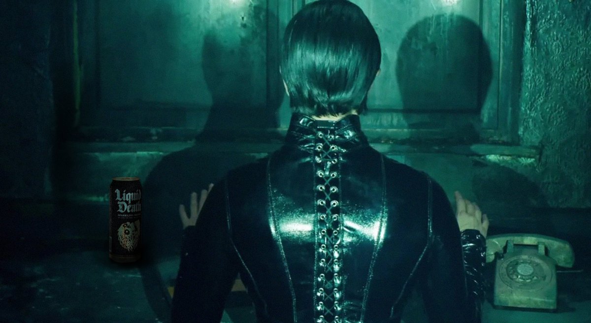 Day 7 of photoshopping Liquid Death into iconic movie scenes until we run out of iconic movie scenes.