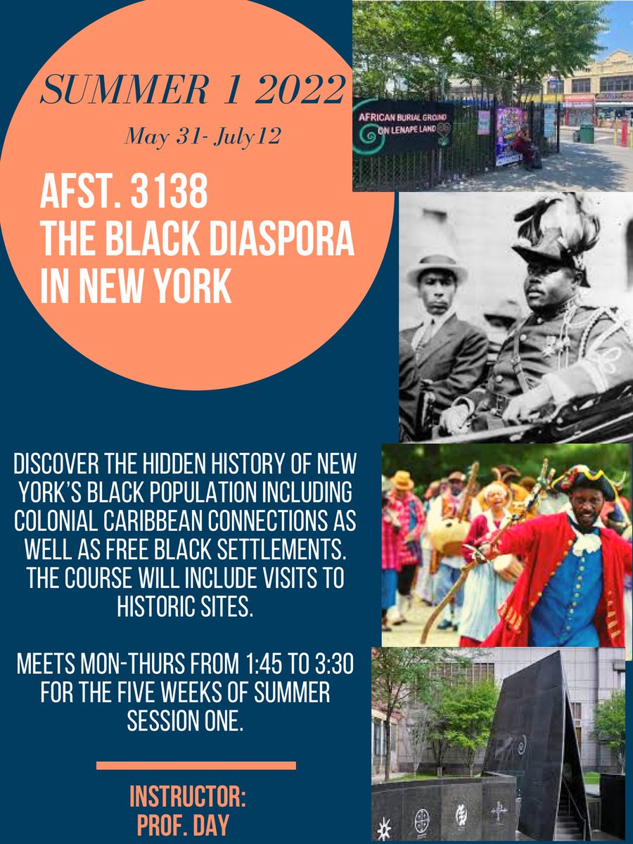 Africana Studies - Brooklyn College (@bc_africanadept) on Twitter photo Looking for Summer 2022 courses? Check out these following courses:
For an immediate response please email africanastudies@brooklyn.cuny.edu. Looking for Summer 2022 courses? Check out these following courses:
For an immediate response please email africanastudies@brooklyn.cuny.edu.