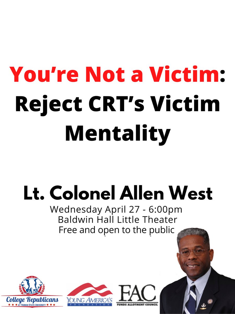 tsugop's tweet photo. Don’t forget to come join us this Wednesday for the speech by Lt. Colonel Allen West https://t.co/WGW5P5UlQQ