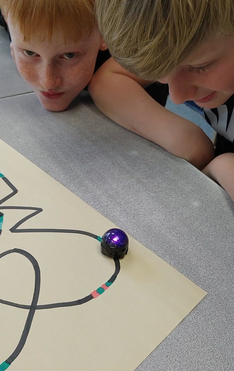 SandraCaptein's tweet photo. Loved watching my Grade 3s experiment with different colour combinations to make the ozobots move in a variety of ways! @JulieRuberto @MclayJulie @RoyalRoadsPS @dwright142 @DirFisherTVDSB https://t.co/jtpTT7Yr6x