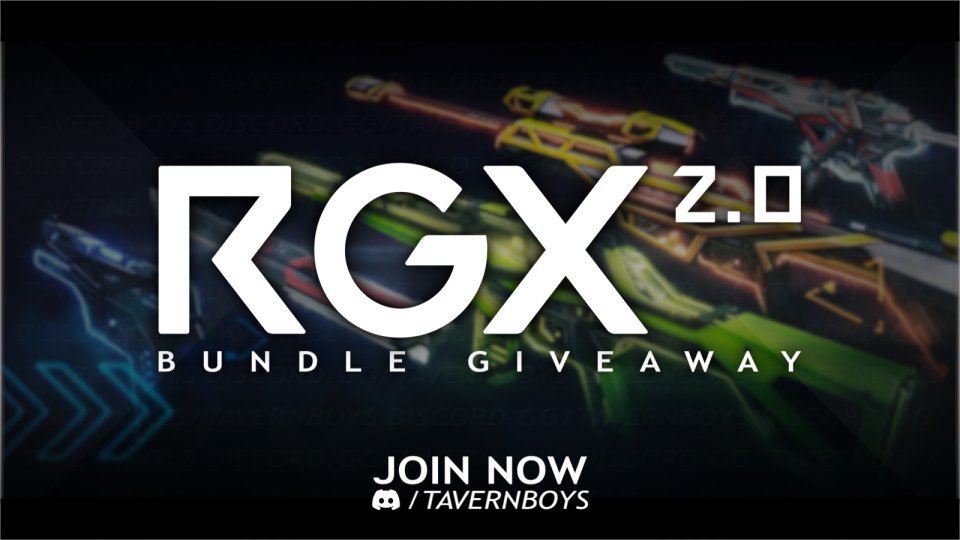 Zentacless's tweet photo. #RGX2 BUNDLE GIVEAWAY 🎁
ENDS IN 1 WEEK ⏰

Steps to enter:
1) Like &amp; Retweet
2) Follow my https://t.co/AIWawjSijK
3) Confirm your entry: https://t.co/XSTQRKWFJZ

Find ways to get more entries for FREE inside our Discord Server 🎟️
#VALORANT #VALORANTVP #GIVEAWAY #VALORANTLEAKS https://t.co/3ELQ6WL2S5
