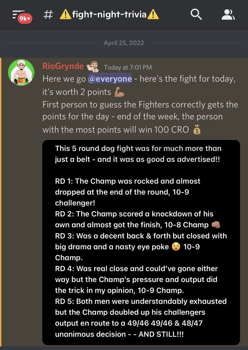 Rio_Grynde915's tweet photo. Hop in the @FightersNFT #Discord & unlock the #FighterWithin - fight for chance to win 100 #CRO
https://t.co/kTNB9UNNoe https://t.co/C9AAzsQkAl