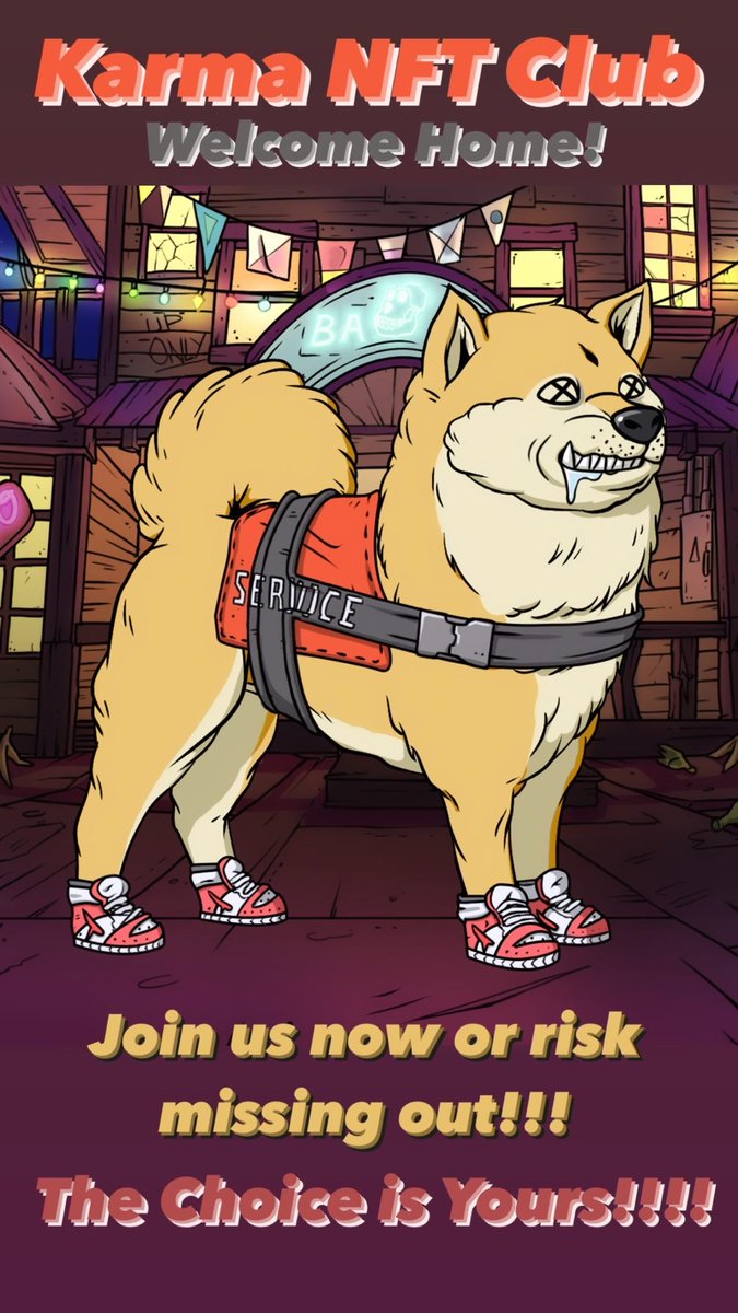 Excited to welcome our new puppy and member of the BAYC family to our collective. We are extremely bullish on <a href="/yugalabs/">Yuga Labs</a> and believe the future is bright. Adding another piece of the iconic collection to our portfolio will only strengthen Karma NFT Club Collective. 🐕 💎 🙌🏾