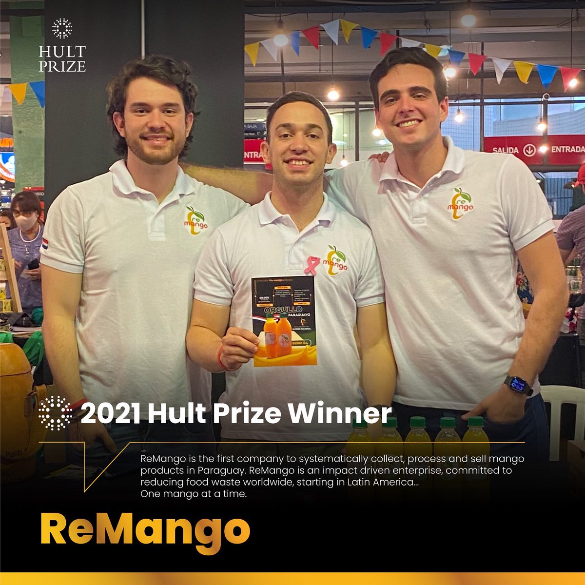 hultprize's tweet photo. ✨Stories of success are always a source of inspiration and who better than one of our 2021 Hult Prize Winners to share their impact journey with all of us!🏆🌟
The team behind ReMango 🥭 found an amazing opportunity!
Check out their full story at 👉🏼 https://t.co/xTC2PuoLPr https://t.co/K7RSzTOi5O